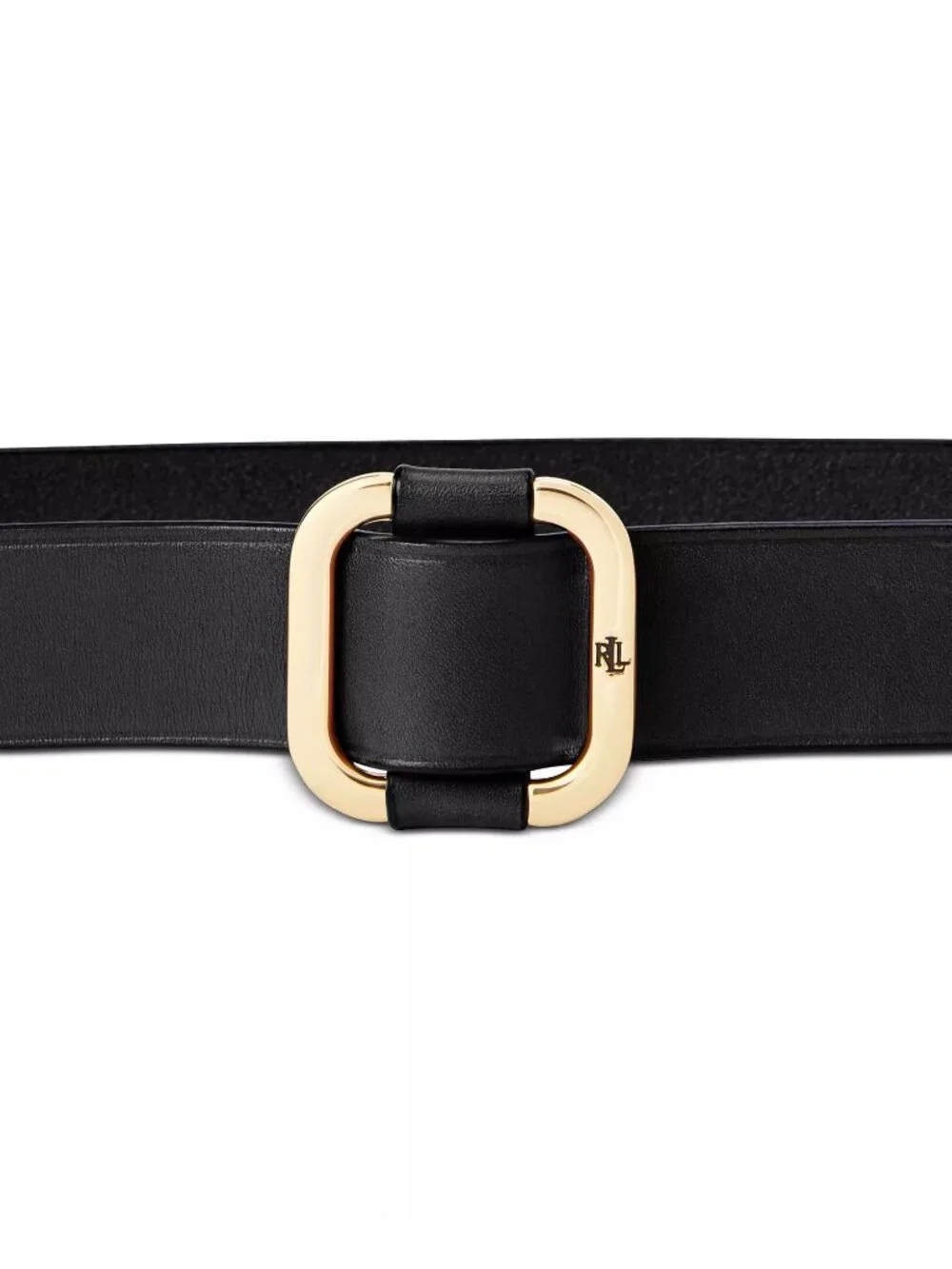 NWT Lauren Ralph Lauren Slide Buckle Leather Belt Black Size Small